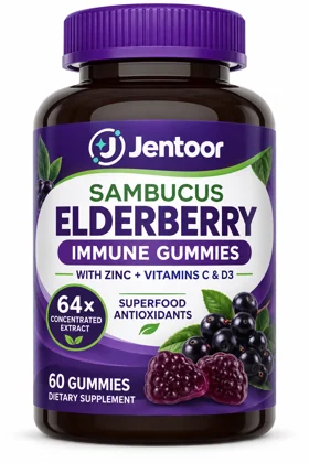Elderberry Gummies — illustrative Jentoor packaging