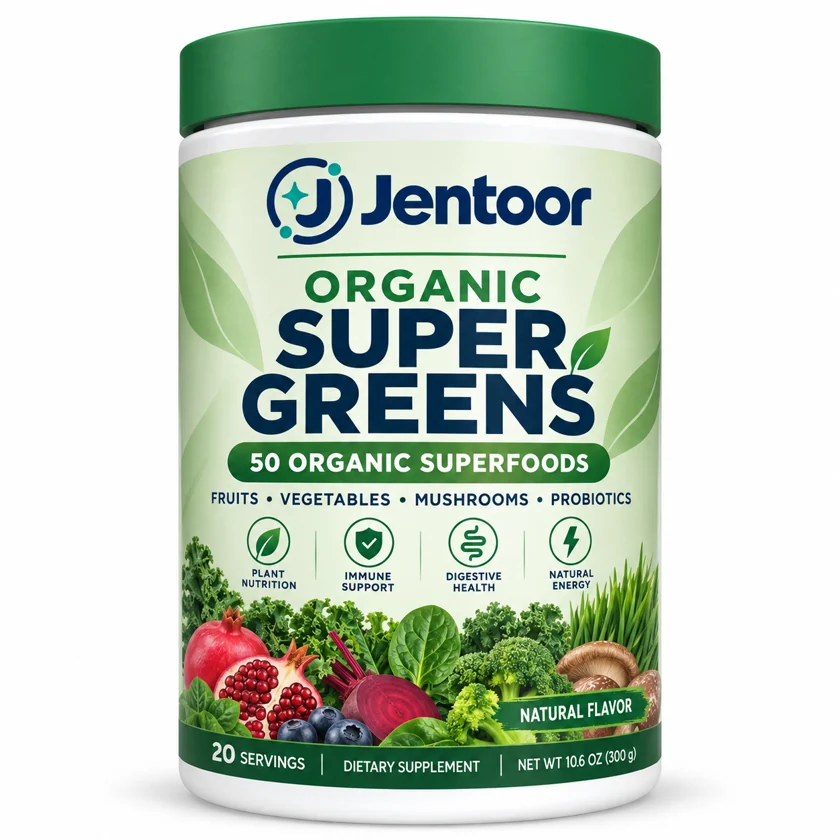 Super Greens Powder illustrative packaging