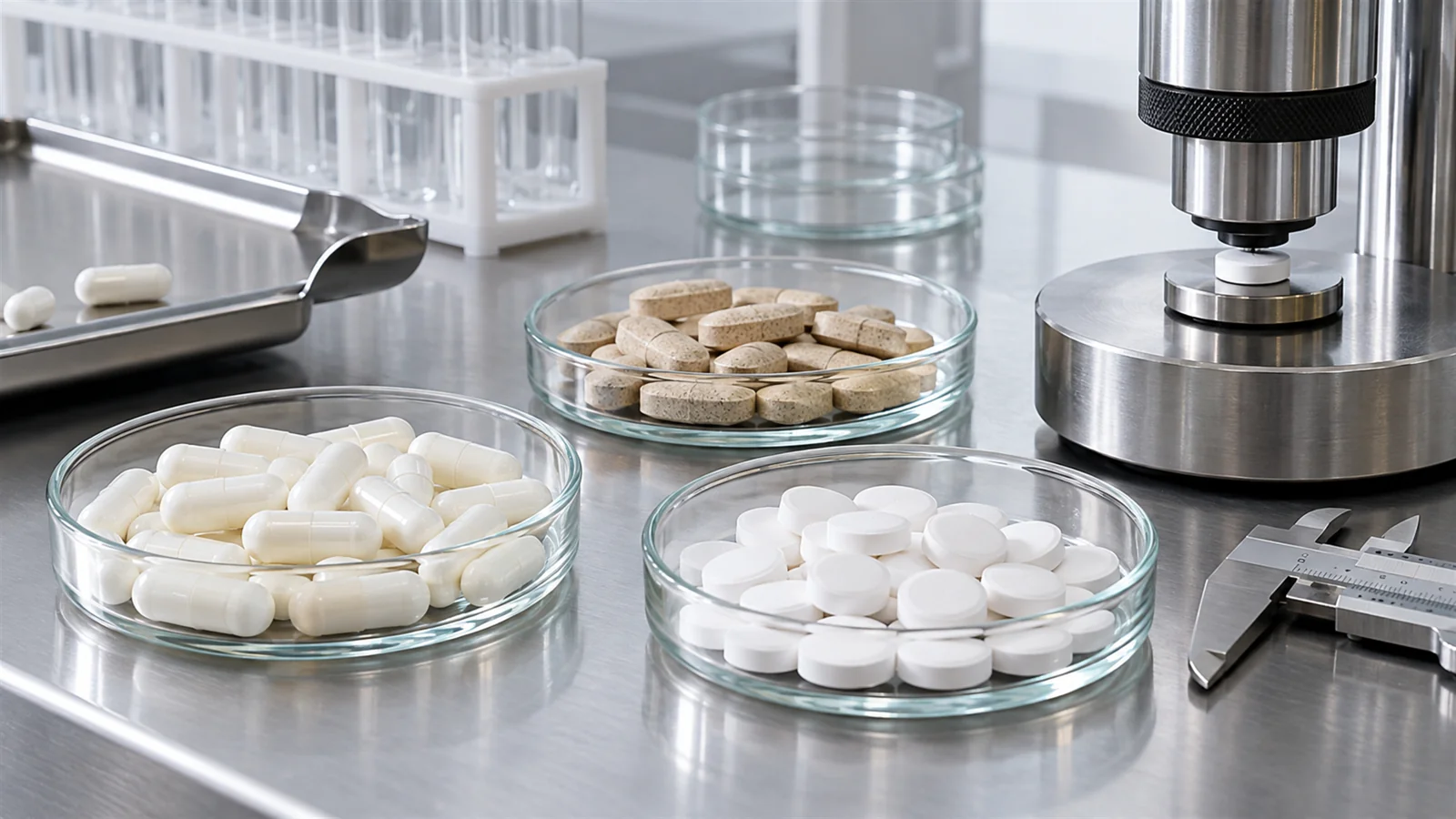 Capsule and tablet samples in a manufacturing setting